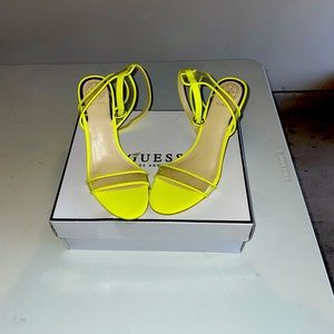 Guess - Bright Yellow Strappy Heels - Women’s